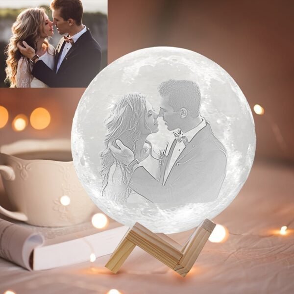 Customized Photo Lamp, Customized Photo Gift, 3D Print Your Photos, Birthday Gift, Anniversary Gift, Valentine's Day Gift, Mother's Day Gift, Father's Day Gift, Christmas Gift, USB Desk Lamp, Bedside Night Light, Bedroom Lamp, Rechargeable Night Light, Mo